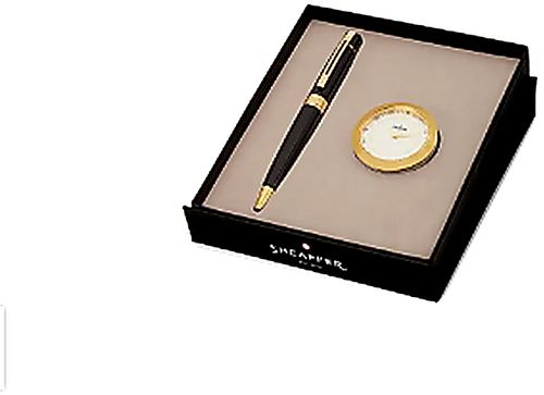 Sheaffer Gift Set-Ballpoint Pen with Table Clock