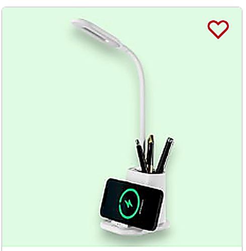 Xech Quest Pro Table Lamp with Wireless Charger- White