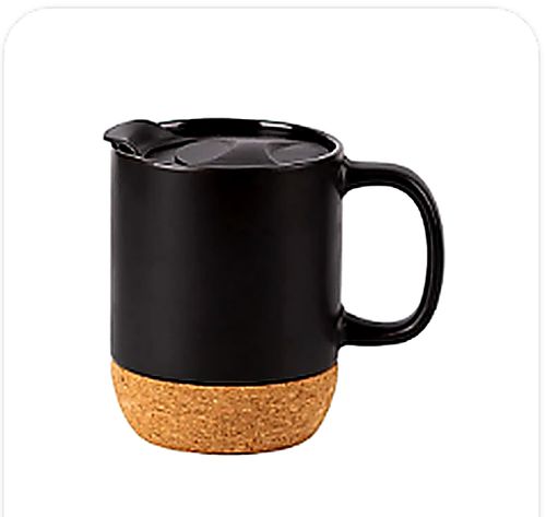 Cork Bottom Mug with Lid